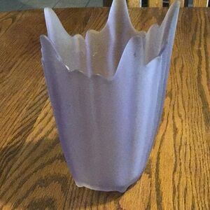 Vintage Glass Vase Lavender color.